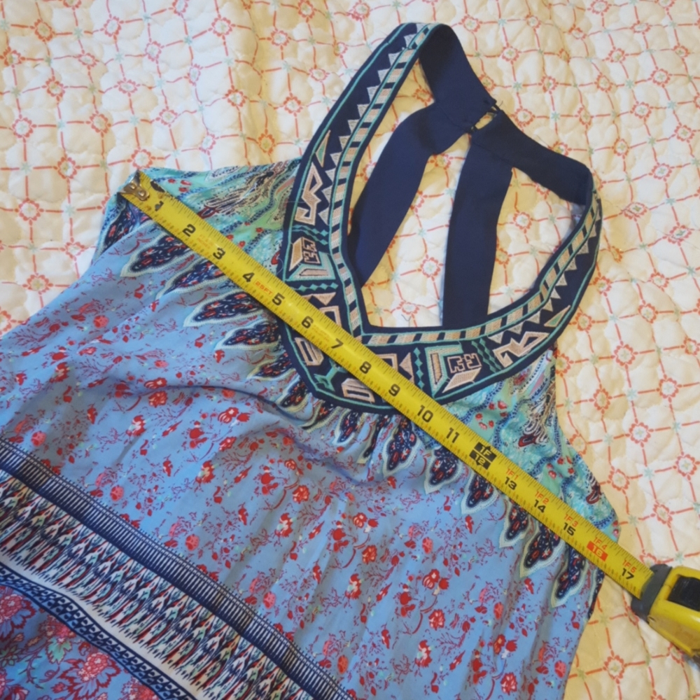 Flying tomato patchwork scarf, print dress - Picture 7 of 7